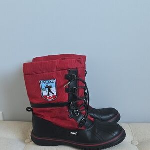 Pajar Women's Black and Red Winter Boots